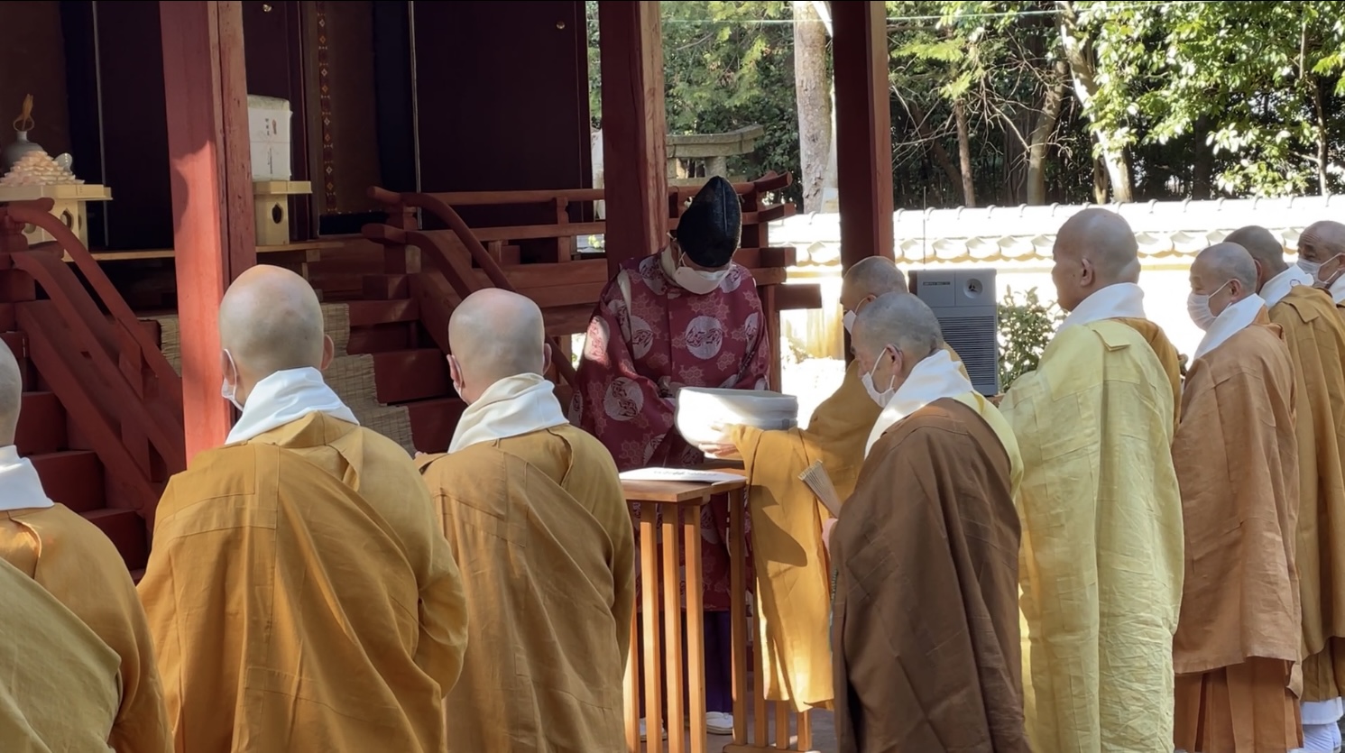 西大寺八幡神社献茶式